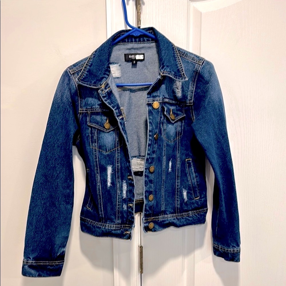 Black Label women’s Dark Blue Jean Jacket, worn once
